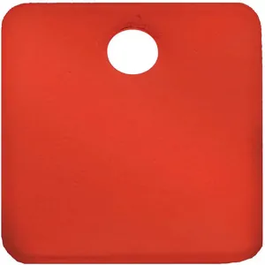 CH HANSON 43028 Blank Tag, Square, Red, 1-1/4 Inch Size, 5 Pk | AF6XDP 20LR81