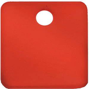 CH HANSON 43033 Blanko-Tag, quadratisch, rot, 2 Zoll Größe, 5 Stück | AF6XDV 20LR86