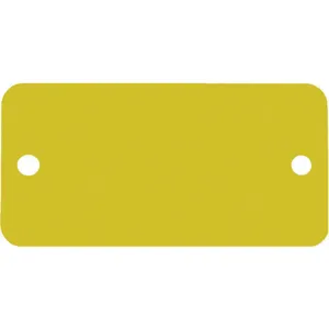 CH HANSON 43047 Blank Tag, Rectangle, Gold, Round Corner, 2 x 4 Inch Size, 5 Pk | AF6XEK 20LT01