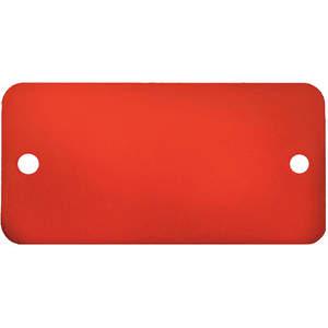 CH HANSON 43048 Blanko-Tag, rechteckig, rot, runde Ecke, 2 x 4 Zoll Größe, 5 Stück | AF6XEL 20LT02