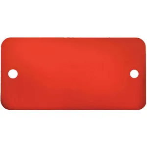 CH HANSON 43053 Blank Tag, Rectangle, Red, Round Corner, 3/4 x 1-3/4 Inch Size, 5 Pk | AF6XER 20LT07