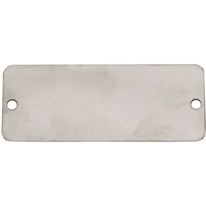 CH HANSON 43112 Blank Tag, Rectangle, SS, Round Corner, 3/4 x 1-3/4 Inch Size, 25 Pk | AF6XGL 20LT61