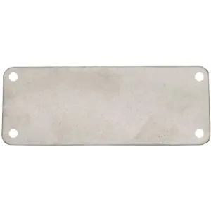 CH HANSON 43074 Blank Tag, Rectangle, Steel, 10 Pk | AF6XFJ 20LT24