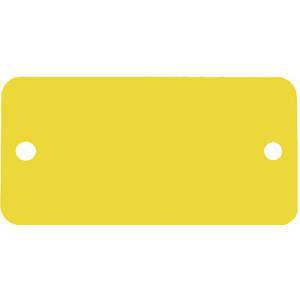 CH HANSON 43100 Blank Tag, Rectangle, Yellow, Round Corner, 3/4 x 1-3/4 Inch Size, 5 Pk | AF6XFY 20LT49