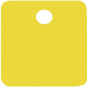 CH HANSON 43091 Blanko-Tag, quadratisch, gelb, 2 Zoll Größe, 5 Stück | AF6XFP 20LT41