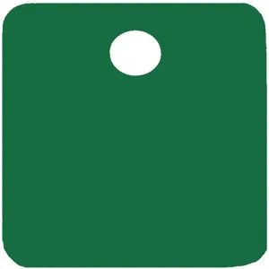 CH HANSON 43088 Blank Tag, Square, Green, 1 Inch Size, 5 Pk | AF6WUY 20LT38