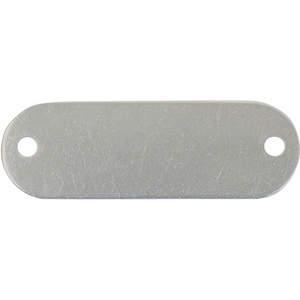 CH HANSON 43108 Blank Tag, Rectangle, SS, Round End, 3/4 x 3-1/8 Inch Size, 10 Pk | AF6XGG 20LT57