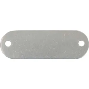 CH HANSON 43106 Blank Tag, Rectangle, SS, Round End, 5/8 x 1-29/32 Inch Size, 25 Pk | AF6XGE 20LT55