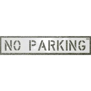 CH HANSON 70002 Stencil, No Parking, 12 x 9 Inch Character Size | AC6RUP 36A389