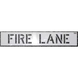 CH HANSON 70030 Schablone, Fire Lane, 4 x 3 Zoll Zeichengröße | AC6RUW 36A395