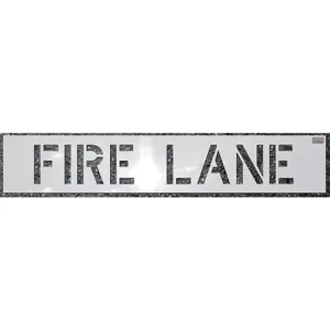 CH HANSON 70031 Stencil, Fire Lane, 12 x 9 Inch Character Size | AC6RUX 36A396