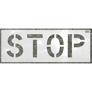 CH HANSON 70063 Stencil, Stop, 24 x 12 Inch Character Size | AC6RVF 36A405