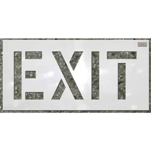 CH HANSON 70093 Stencil, Exit, 24 x 12 Inch Character Size | AC6RVR 36A415