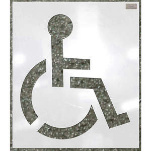 CH HANSON 70342 Stencil, Handicap Symbol, 34 Inch Symbol, 40 x 36 Inch Size | AC6RXM 36A457