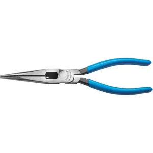 CHANNELLOCK E318 Long Nose Plier 7-13/16 Inch Serrated | AH8GKE 38RW28