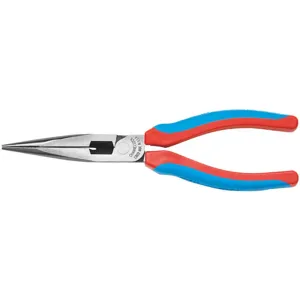 CHANNELLOCK E318CB Long Nose Plier 7-13/16 Inch Serrated | AH8GKF 38RW29