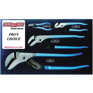 CHANNELLOCK PC-1 Tongue and Groove Plier Set Dipped 4 Pieces | AH8CXB 38GU20