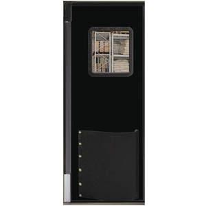 CHASE DOORS 6096RD25BLA Swinging Door 8 x 5ft Black Polyethylene | AC8CHR 39K516