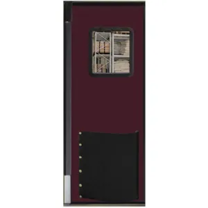 CHASE DOORS 3684R25BUR Swinging Door 7 x 3 Feet Burgundy | AC8CJH 39K531