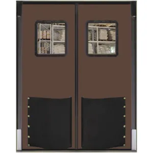 CHASE DOORS 7296RD25CBR Swinging Door 8 x 6 Feet Chocolate Brown | AC8CFV 39K472