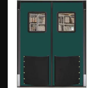 CHASE DOORS 9696RD25FGR Swinging Door 8 x 8 Feet Forest Green | AC8CDY 39K429