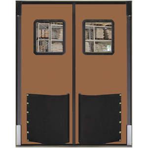 CHASE DOORS 6096RD25MBR Swinging Door 8 x 5 Feet Medium Brown | AC8CGM 39K488