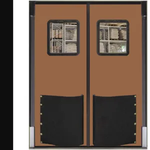 CHASE DOORS 9696RD25MBR Swinging Door 8 x 8 Feet Medium Brown | AC8CGR 39K492