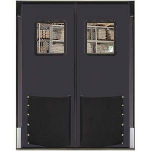 CHASE DOORS 6096RDXHDMGR Swinging Door 8 x 5 Feet Metallic Gray | AC8BZB 39K316