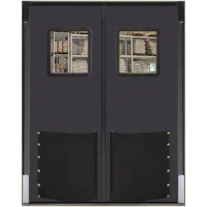 CHASE DOORS 6084RD25MGR Swinging Door 7 x 5 Feet Metallic Gray | AC8CFG 39K460