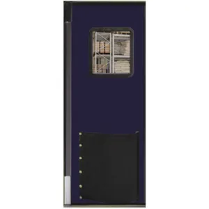 CHASE DOORS 3084RXHDNAV Swinging Door 7 x 2.5 Feet Navy Blue | AC8CBG 39K367