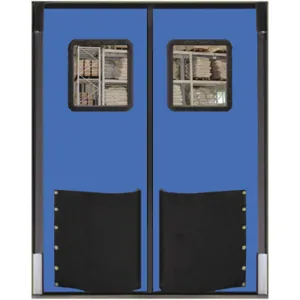 CHASE DOORS 7284RDXHDRBL Swinging Door 7 x 6 Feet Royal Blue | AC8CBA 39K361