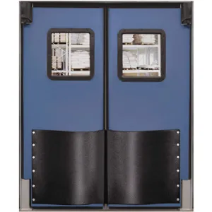 CHASE DOORS 7296RDCBL Swinging Door 8 x 6 Feet Cadet Blue | AC8BRL 39K162