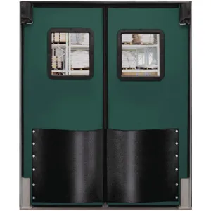 CHASE DOORS 9696RDFGR Swinging Door 8 x 8 Feet Forest Green | AC8BQU 39K146