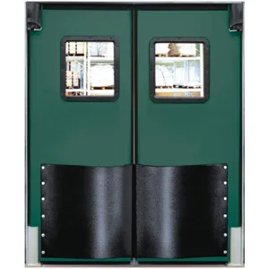 CHASE DOORS 6096RDJAD Swinging Door 8 x 5 Feet Jade Polyethylene | AC8BQZ 39K151