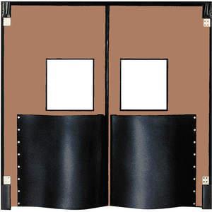 CHASE DOORS 7284XDMBR Swinging Door 7 x 6 Feet Medium Brown | AF6FVW 12A694