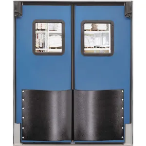 CHASE DOORS 6096RDRBL Swinging Door 8 x 5 Feet Royal Blue | AC8BUT 39K215