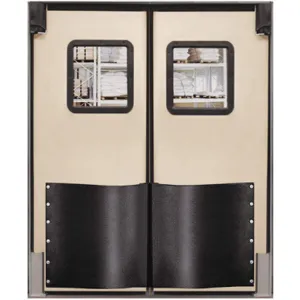 CHASE DOORS 6096RDBEI Swinging Door 8 x 5ft Beige Polyethylene | AC8BVX 39K242