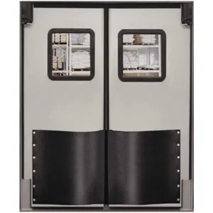 CHASE DOORS 6084RDCGR Swinging Door 7 x 5 Feet Cloud Gray | AC8BQD 39K132