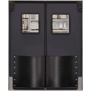 CHASE DOORS 6084RDMGR Swinging Door 7 x 5 Feet Metallic Gray | AC8BTC 39K177