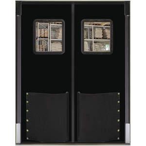 CHASE DOORS 9696RDXHDBLA Swinging Door 8 x 8ft Black Polyethylene | AC8CCC 39K386