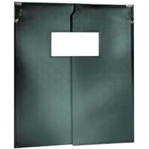 CHASE DOORS AIR2008496FGR Swinging Door 8 x 7 Feet Forest Green Pvc | AA4JKY 12P227