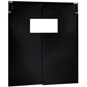 CHASE DOORS AIR2006084BLA Flexible Swinging Door 7 x 5 Feet Black | AA3ZZE 12A747