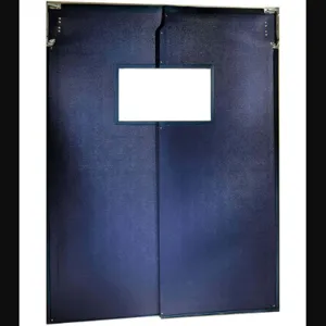 CHASE DOORS AIR2007284NAV Swinging Door 7 x 6 Feet Navy Blue Pvc | AA4JLF 12P234