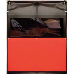 CHASE DOORS AIR9738496RED Flexible Swinging Door 8 x 7 Feet Red Pvc | AC8CLN 39K582