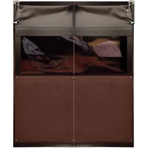 CHASE DOORS AIR9736084CBR Swinging Door 7 x 5 Feet Chocolate Brown | AC8CMD 39K596