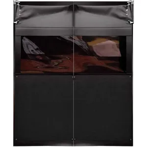 CHASE DOORS AIR9737284BLA Flexible Swinging Door 7 x 6 Feet Black | AC8CMQ 39K608