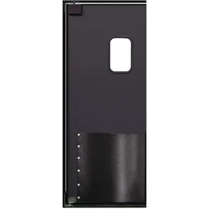 CHASE DOORS PRO350S3684BLA Swinging Door 7 x 3 Feet Black Wood Core | AC8CRU 39K713