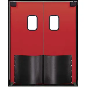 CHASE DOORS PRO350S6084RED Swinging Door 7 x 5 Feet Red Wood Core | AC8CQG 39K678