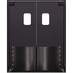 CHASE DOORS PRO350S7296BLA Swinging Door 8 x 6 Feet Black Wood Core | AC8CRZ 39K718