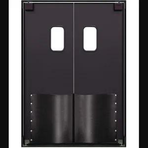 CHASE DOORS PRO350S6096BLA Swinging Door 8 x 5 Feet Black Wood Core | AC8CRX 39K716